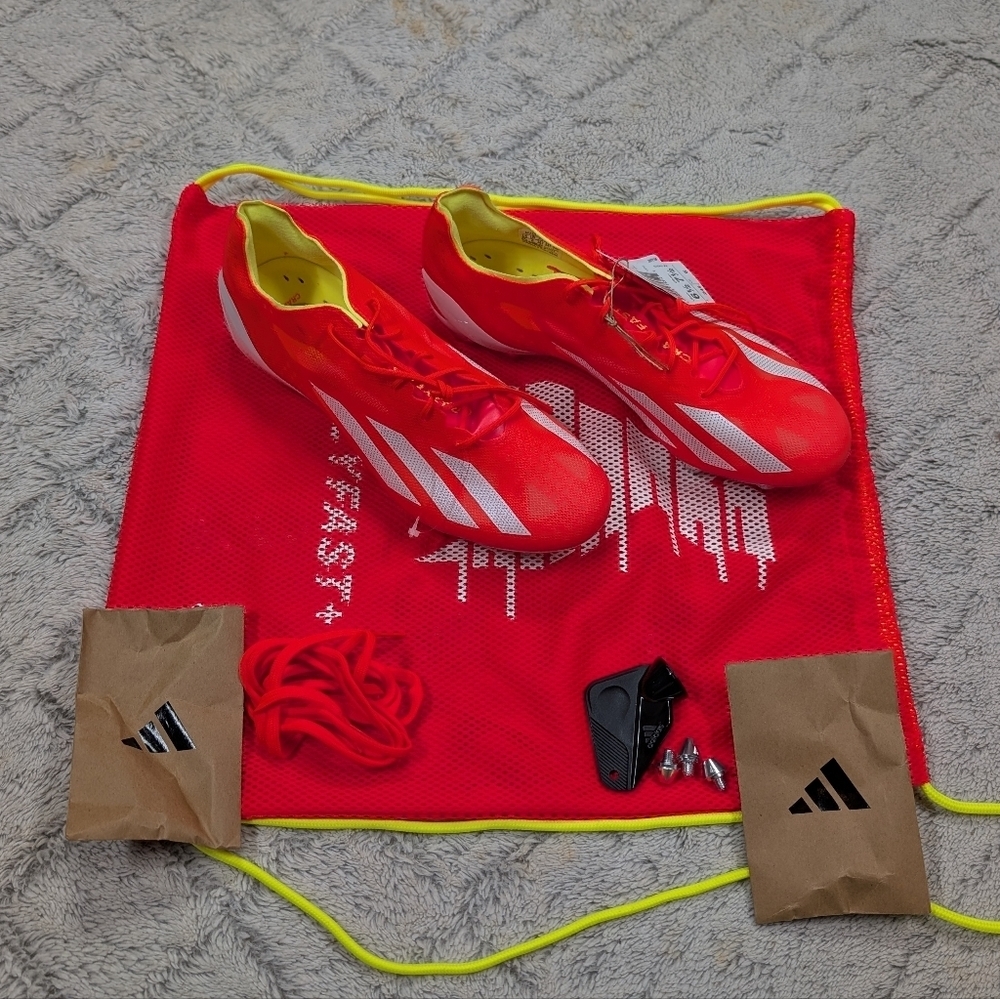 Adidas X Crazyfast + SG Solar Red Soccer Cleats Mens 6.5 Womens 7.5 IF0646 NEW